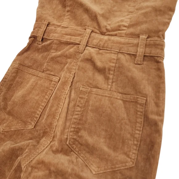 NEW Show Me Your Mumu Cropped Everhart Jumpsuit Camel Corduroy Small Retro Boho - Picture 10 of 12